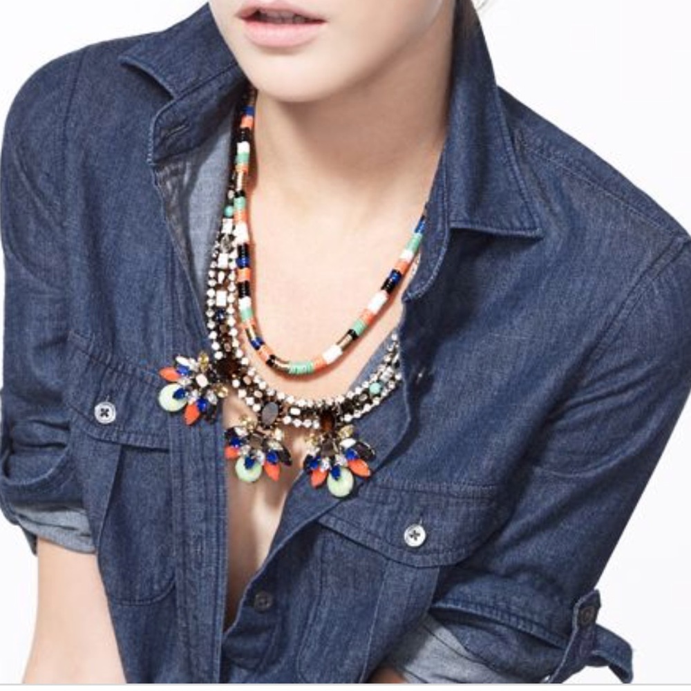 JCrew Stoneburst necklace